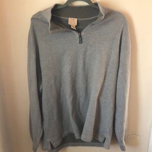 Collared zipper sweatshirt